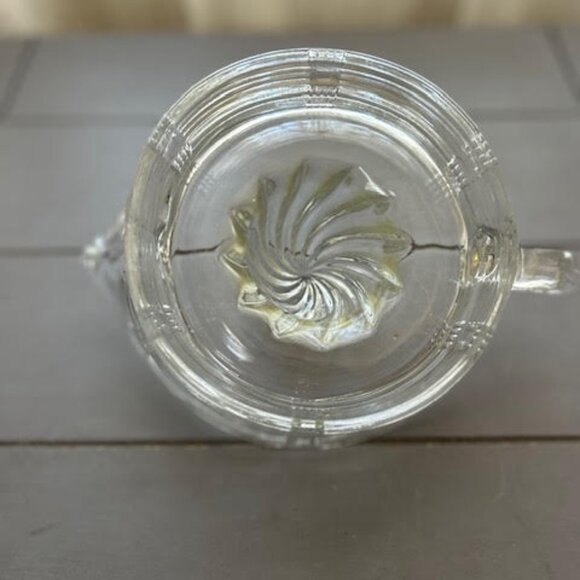 Vintage 1930s Hazel Atlas Glass Juice Reamer Citrus Juicer Clear - Picture 5 of 5